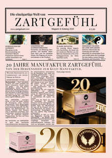 20 Jahre ZARTGEFÜHL Produktkatalog