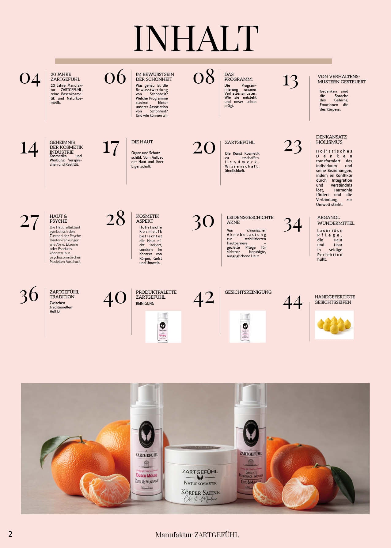 20 Jahre ZARTGEFÜHL Produktkatalog