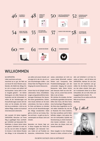 20 Jahre ZARTGEFÜHL Produktkatalog