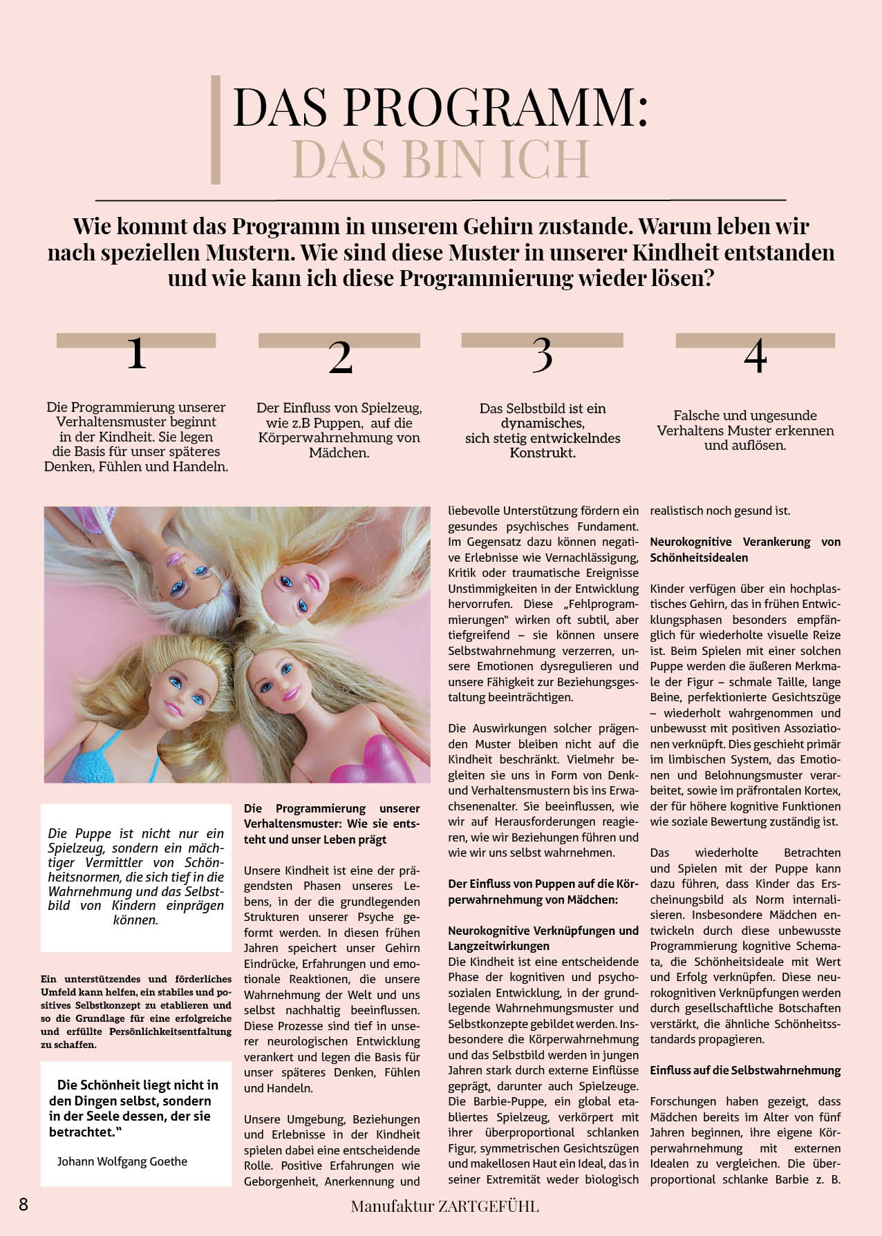 20 Jahre ZARTGEFÜHL Produktkatalog