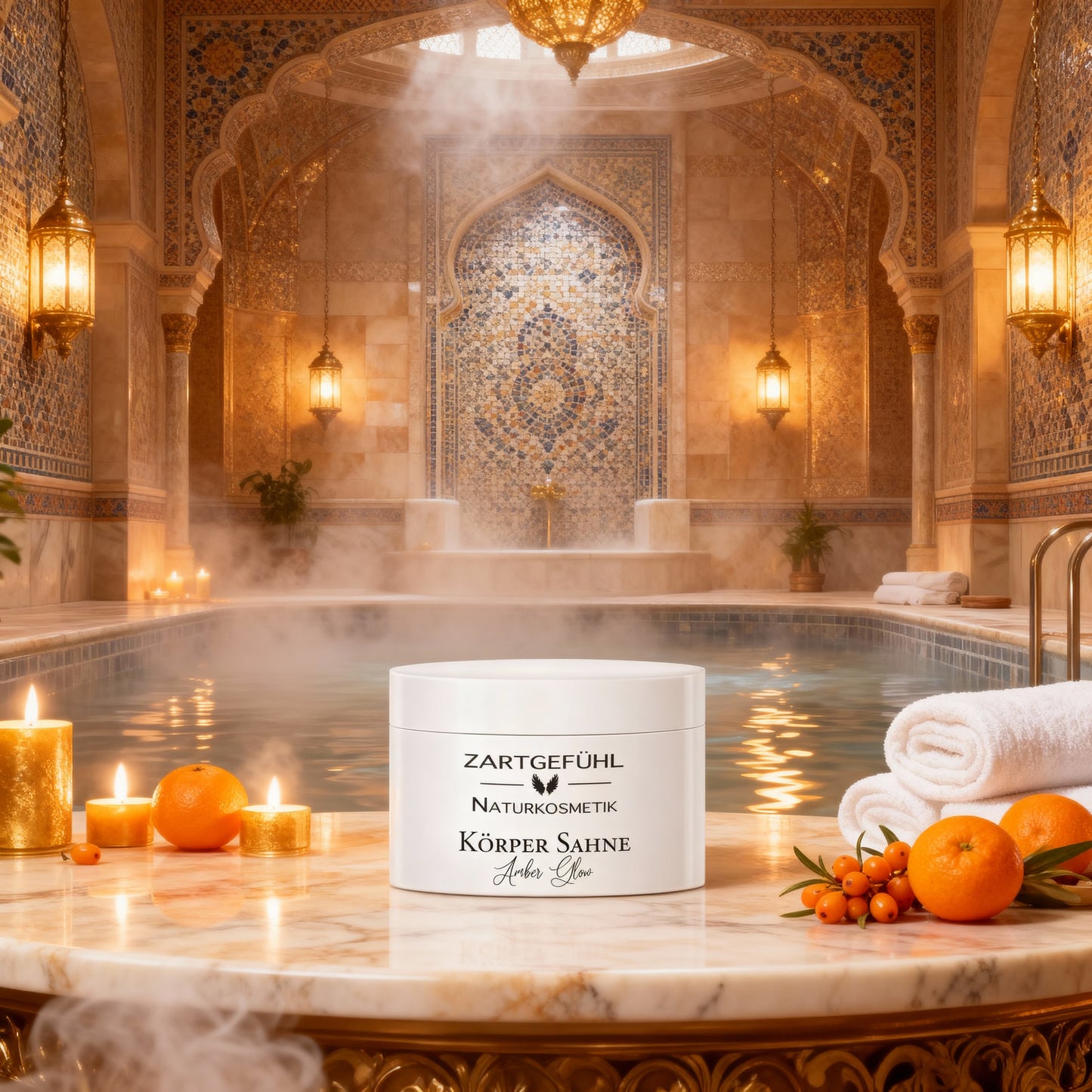 Amber Glow Körper Sahne